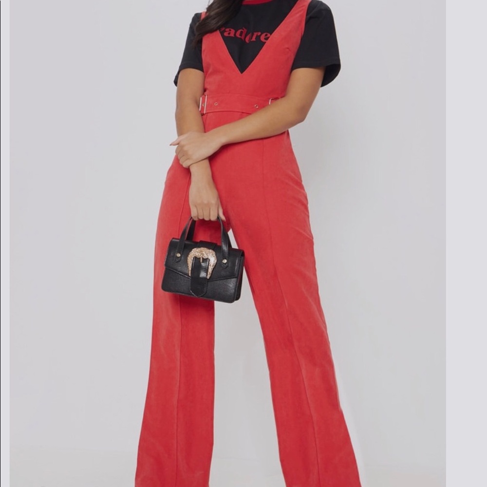 COPY - Red wide leg jumpsuit